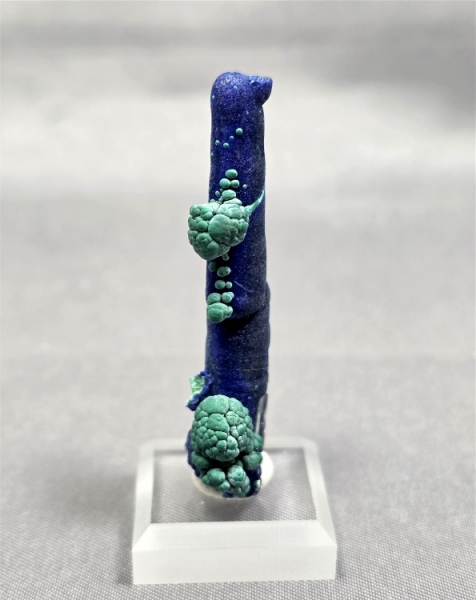 Azurite Stalactite with Malachite, Morenci Mine, Morenci, Greenlee County, Arizona