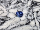 Faceted Benitoite, .85 cts., VVS/IF