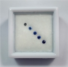 Benitoite Color Suite, 2.0 mm, 5 Gemstone Set