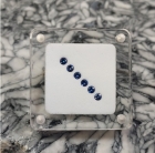 Faceted Benitoite Calibrated Color Line, 2.50 mm, Dark Blue