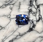 Faceted Benitoite, .84 cts., VVS, Modified Cushion Cut