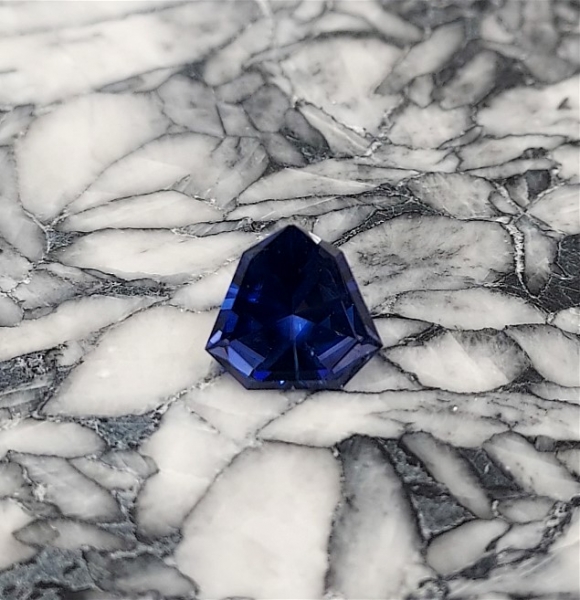 Faceted Benitoite, 1.63 cts., San Benito County, California