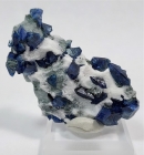 Benitoite with Natrolite on Matrix, Benitoite Gem Mine, San Benito County, California