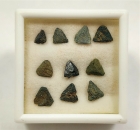 Benitoite Crystals, (Stoneys) Crossite Included