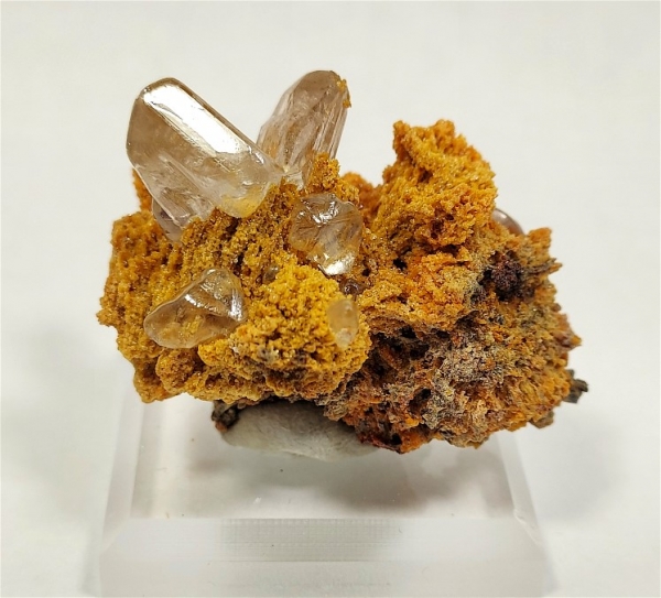 Cerussite on Mimetite, M'Fouati, Bouenza Dept., Republic of the Congo