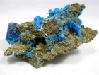 Chalcanthite on matrix Bertha Mine aka Dugway Property, Tooele Co., Utah