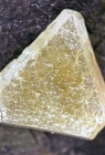 Yellow Macle Diamond Slice with Closeup Photos, from South Africa