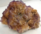 Fluorite over Calcite, with Barite, East Faircloth Vein, Woodford County, Kentucky
