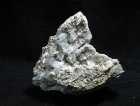 Quartz w/ Calcite on Matrix, DT, Petroleum Inclusions, (Cab)