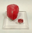 Rhodochrosite Rough and Cut Set, Sweet Home Mine, Alma, Colorado
