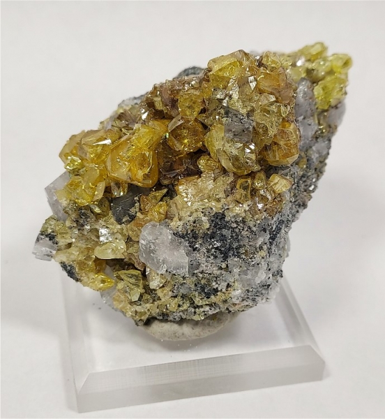 Sphalerite & Calcite, Empire State Zinc Mine #4, 4075' level Balmat, New York