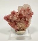 Rubellite Tourmaline on Quartz, Pyant Gyi Mine, Mogok, Mandalay, Myanmar (Burma)